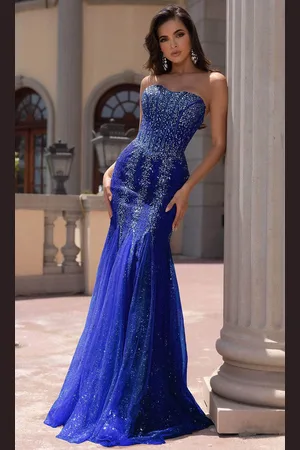Portia and Scarlett PS25169 - Godet Detailed Prom Dress