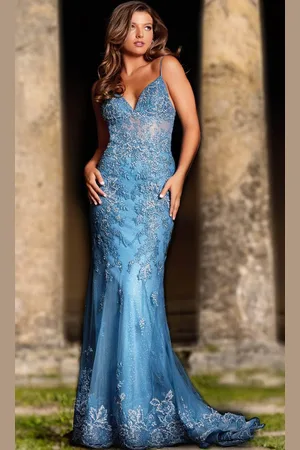 JOVANI 37595 - Fitted Mermaid Prom Dress