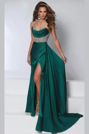 Johnathan Kayne 2952 - Draped Corset Evening Gown