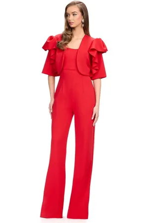 Ashley Lauren 11760 - Square Neck Sleeveless Jumpsuit