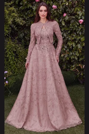 Andrea and Leo MA104 - Embroidered Bolero Evening Dress