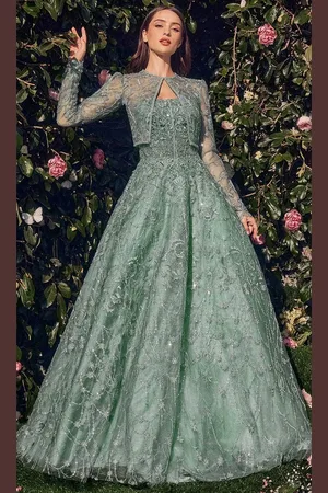 Andrea and Leo MA104 - Embroidered Bolero Evening Dress