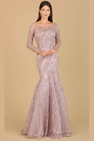 Lara Dresses 29199 - Beaded Illusion Scoop Evening Gown