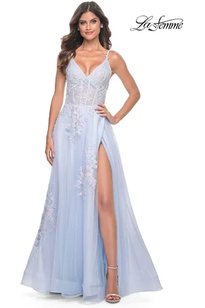 La Femme 31939 - Tulle A-Line Prom Dress