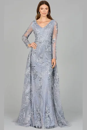 Lara Dresses 29046 - Embellished Overskirt Evening Dress