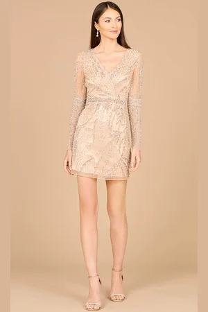 Lara Dresses 29100 - Long Sleeve Sheath Cocktail Dress