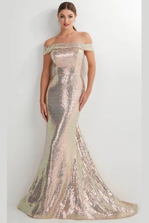 Studio 17 Prom 12911 - Off-Shoulder Sequin Evening Gown