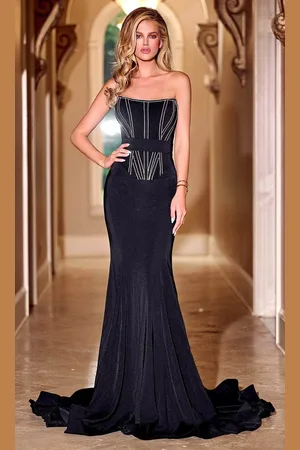 Portia and Scarlett PS24289 - Contrast Corset Prom Dress
