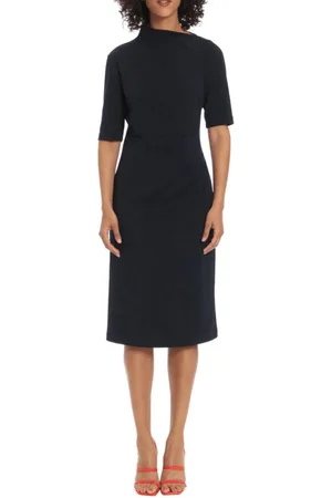 MAGGY G5230M - Pleated Waist Sheath Dress