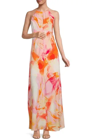 LAUNDRY HV03D02 - Tie-Dye Halter Long Dress