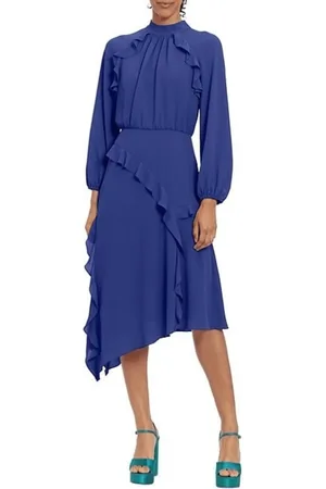 Donna Morgan D8127M - High Neck Ruffle Dress