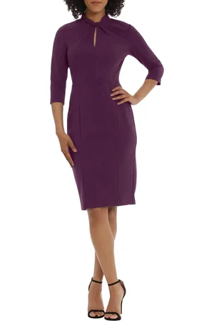 Donna Morgan D6290M - Twisted Neck Sheath Dress