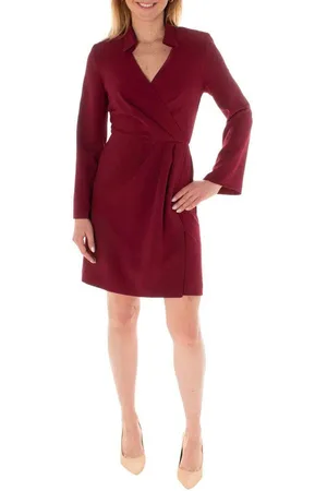 Taylor 3471M - Faux Wrap A-Line Dress