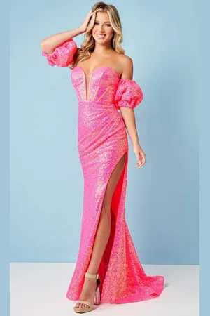 Rachel Allan 70379 - Sequin Sweetheart Neck Prom Gown