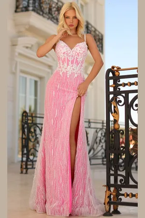 Clarisse 810521 - Shimmer Corset Prom Dress