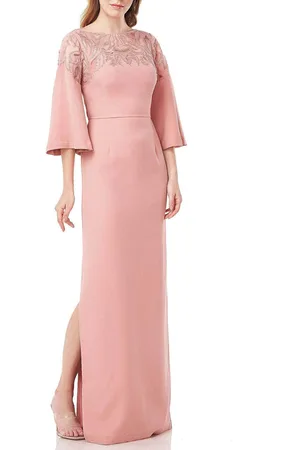 Js Collections 8617361 - Illusion Cutout Bateau Formal Gown