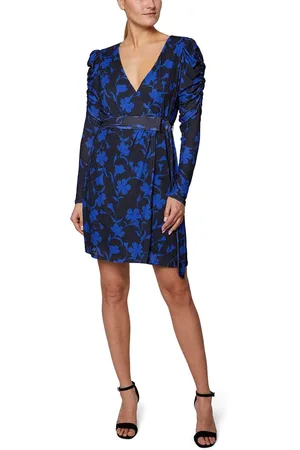 LAUNDRY HU05D29 - Long Sleeve Print Short Dress