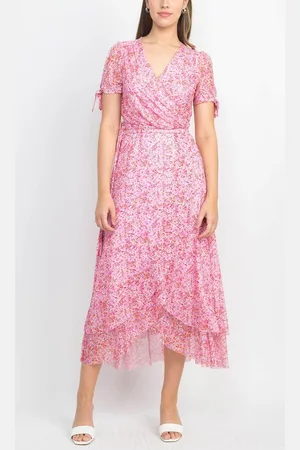 LAUNDRY HV03D64 - Ruffled Floral Long Dress