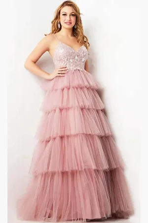 JOVANI 38577 - Sleeveless Embellished Bodice Prom Gown