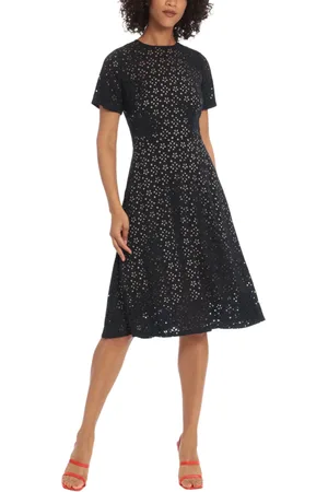 MAGGY G5200M - Floral Lacer Cut A-Line Evening Dress