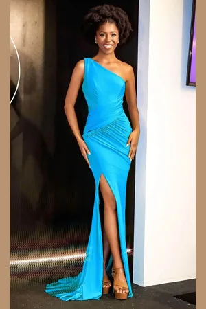 Portia and Scarlett PS24080X - Draped One Shoulder Prom Dress
