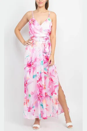Tahari ASL 2AM116 - Sleeveless Faux Wrapped Prom Dress