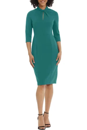 Donna Morgan D6290M - Twisted Neck Sheath Dress