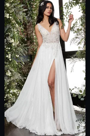 Jovani Bridal JB06795 - Embellished Illusion Bridal Gown