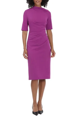 MAGGY G5230M - Pleated Waist Sheath Dress