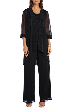 R & M Richards 5005 - 3-Piece Matte Duster Pantsuit