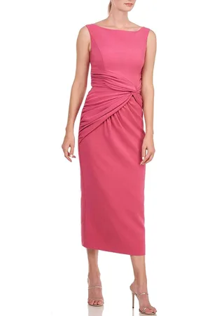 Kay Unger 5516686 - Tea Length Twist Front Dress