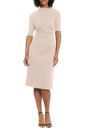 MAGGY G5230M - Pleated Waist Sheath Dress
