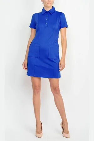 London Times T6053M - Collared Sheath Casual Dress