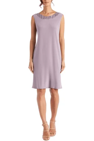 R & M Richards 3221 - Sheer Quarter Sleeve Evening Dress