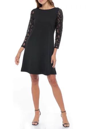 Marina 268198 - Lace Sleeve Cocktail Dress
