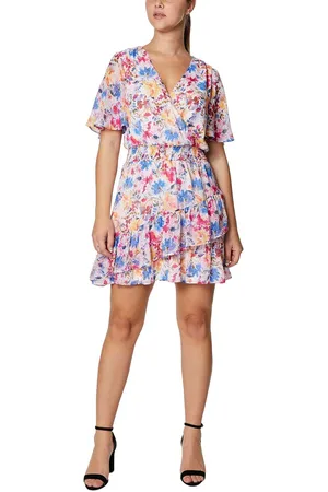 LAUNDRY HV03D14 - Tiered Floral Short Dress
