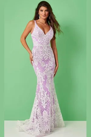 Rachel Allan 70277 - Lace Style Mermaid Prom Dress
