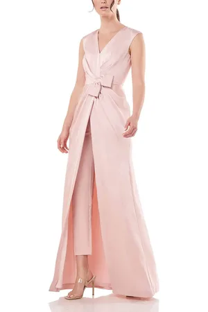 Kay Unger 5545927 - Cap Sleeve Jumpsuit with Overskirt