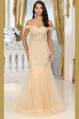 May Queen MQ1995 - Corset Mermaid Prom Dress