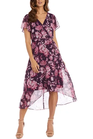 R & M Richards 9500 - Short Sleeve V-Neck Formal Dress