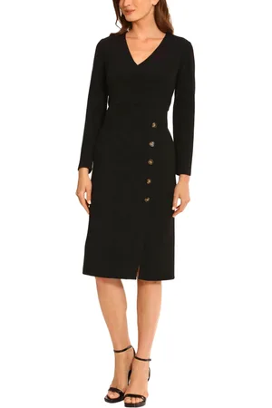 MAGGY G5360M - Fitted Button Detail Dress