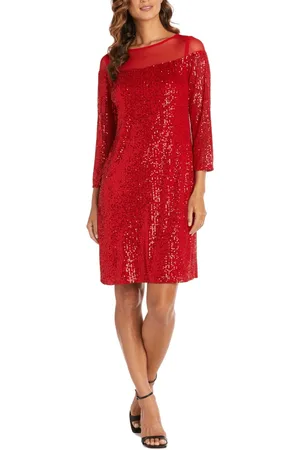 R & M Richards 2428 - Sequin Illusion Jewel Dress