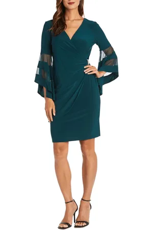 R & M Richards 3561 - Bell Sleeve Sheath Dress