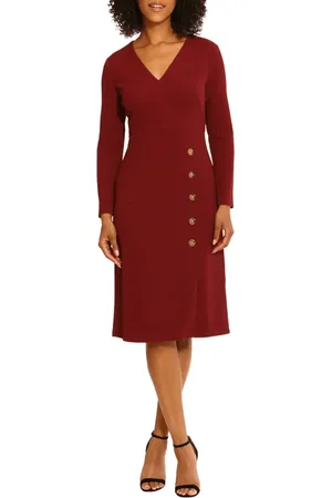 MAGGY G5360M - Fitted Button Detail Dress
