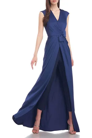 Kay Unger 5545927 - Cap Sleeve Jumpsuit with Overskirt