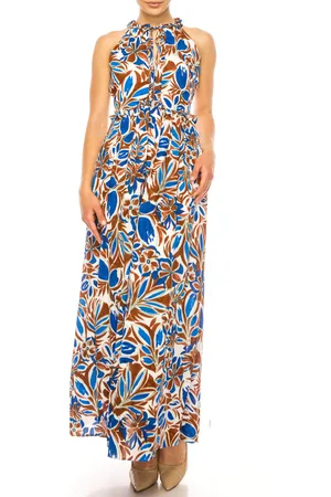 MAGGY G5291M - Halter A-Line Casual Dress