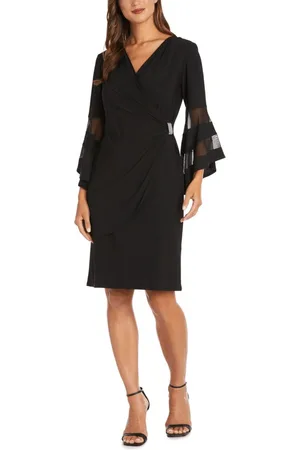 R & M Richards 3561 - Bell Sleeve Sheath Dress