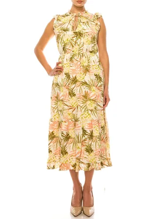 LAUNDRY HV03D25 - Printed Summer Midi Dress