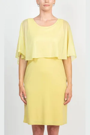 Glamour GGM180 - Cape Accented Sheath Formal Dress