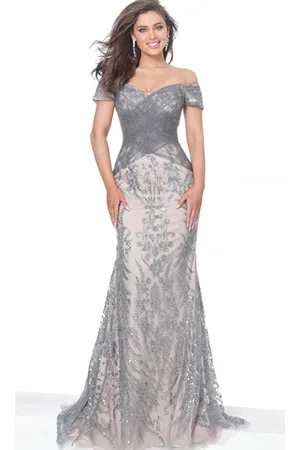 JOVANI 02083 - Ruched Mother of the Bride Dress